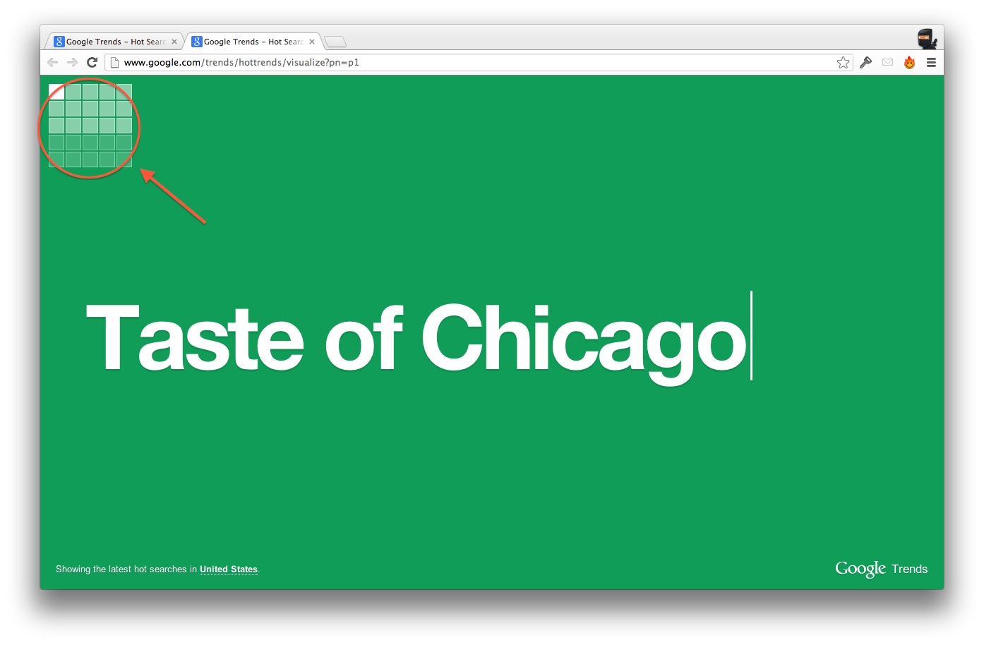 Google Trends customization
